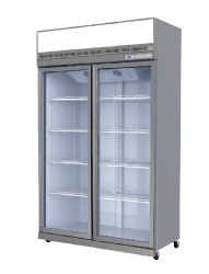 Upright Glass Door Freezer-Top Mounted