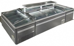 Supermarket freezer-Flat Glass